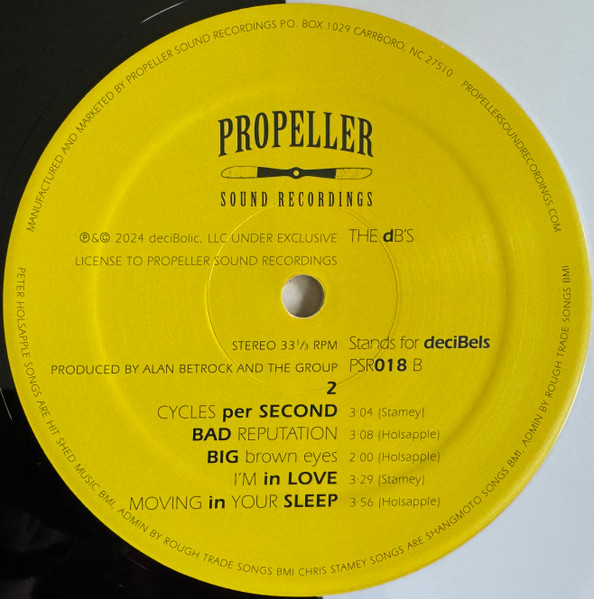 The dB's - Stands For Decibels | Propeller Sound Recordings (PSR 018) - 4 The dB's - Stands For Decibels | Propeller Sound Recordings (PSR 018) - 4
