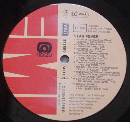 Various - Star Fever | HÖR ZU (1C 058-32 988) - 4