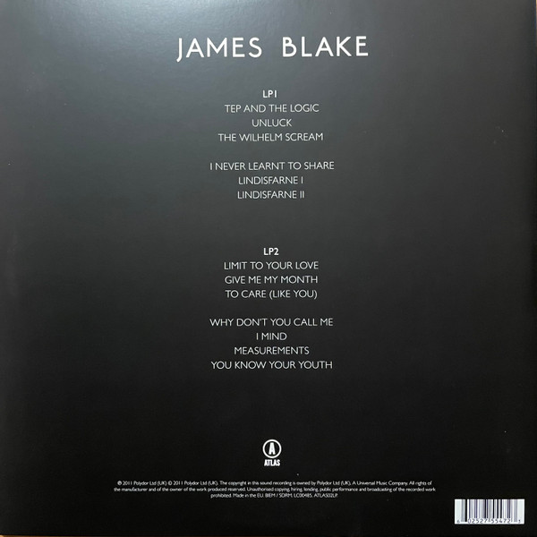 James Blake - James Blake | Atlas Recordings (ATLAS02LP) - 3 James Blake - James Blake | Atlas Recordings (ATLAS02LP) - 3