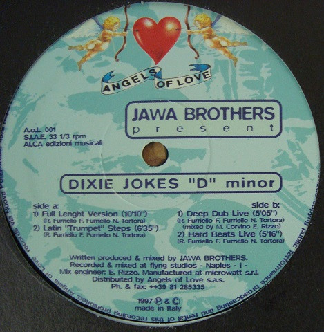 Jawa Brothers - Dixie Jokes "D" Minor | Angels Of Love Records (A.o.L 001) - 3
