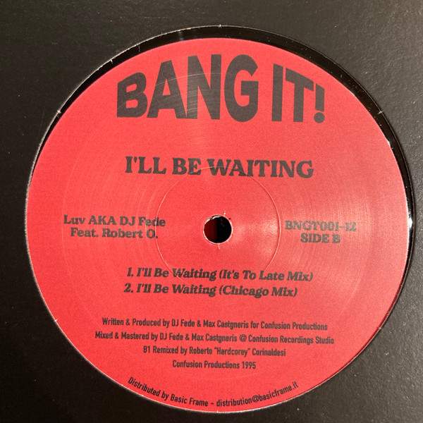 Luv Feat. Roberto Corinaldesi - I'll Be Waiting | Bang It! (BNGT001-12) - 2 Luv Feat. Roberto Corinaldesi - I'll Be Waiting | Bang It! (BNGT001-12) - 2