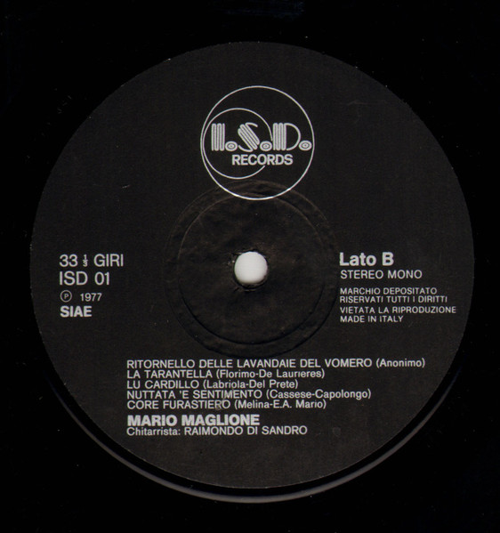 Mario Maglione - Napolisempre | I.S.D. Records (ISD 01) - 4 Mario Maglione - Napolisempre | I.S.D. Records (ISD 01) - 4