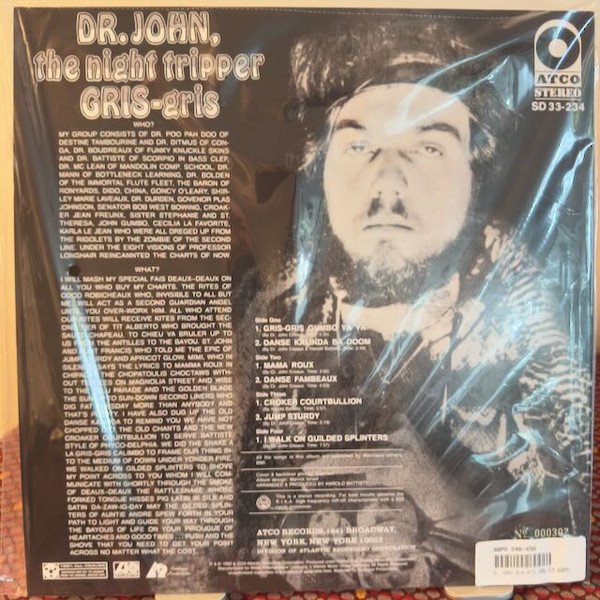 Dr. John , The Night Tripper - Gris-Gris | ATCO Records (SD33-234) - 4