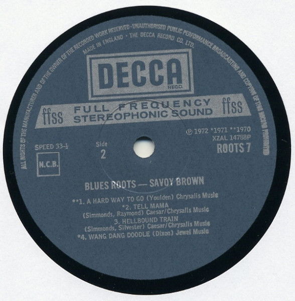 Savoy Brown - Blues Roots | Decca (ROOTS 7) - 4