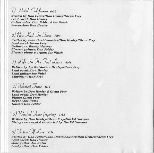 Eagles - Hotel California | Asylum Records (7559-60509-2) - 4 Eagles - Hotel California | Asylum Records (7559-60509-2) - 4