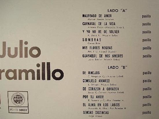 Julio Jaramillo - Mis Mejores Pasillos | Disqueras Unidas (HI-FI-50022) - 2 Julio Jaramillo - Mis Mejores Pasillos | Disqueras Unidas (HI-FI-50022) - 2
