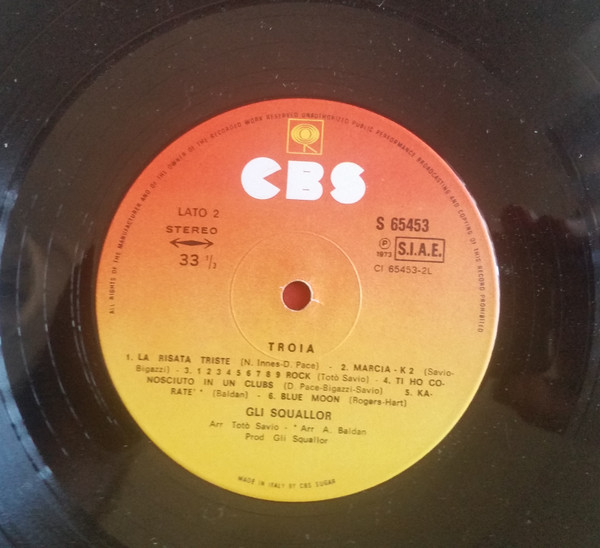 Squallor - Troia | CBS (S 65453) - 3 Squallor - Troia | CBS (S 65453) - 3