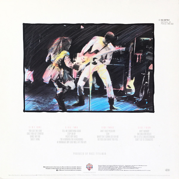 Rufus & Chaka Khan - Live - Stompin' At The Savoy | Warner Bros. Records (92-3679-1) - 4