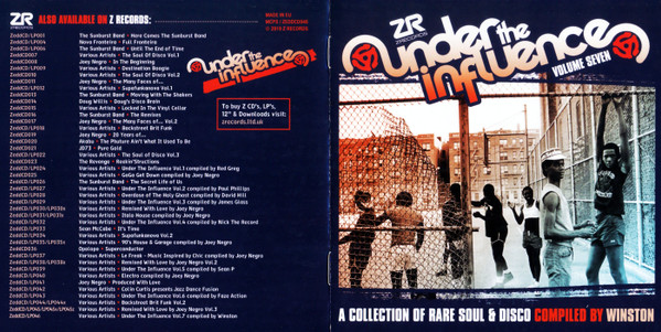 Winston - Under The Influence Volume Seven (A Collection Of Rare Soul & Disco) | Z Records (ZEDDCD046) - 3