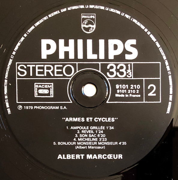 Albert Marcœur - Armes & Cycles | Philips (9101 210) - 4 Albert Marcœur - Armes & Cycles | Philips (9101 210) - 4