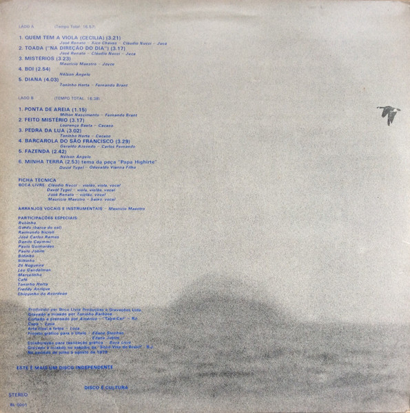 Boca Livre - Boca Livre | Not On Label (Boca Livre Self-released) (BL-0001) - 2 Boca Livre - Boca Livre | Not On Label (Boca Livre Self-released) (BL-0001) - 2