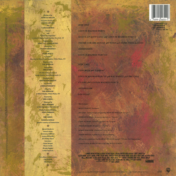 Miles Davis / Marcus Miller - Music From Siesta | Warner Bros. Records (925 655-1)