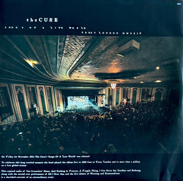 The Cure - Songs Of A Live World: Troxy London MMXXIV | Polydor (7563324) - 3 The Cure - Songs Of A Live World: Troxy London MMXXIV | Polydor (7563324) - 3