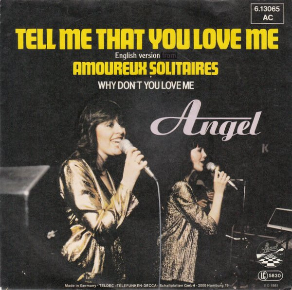 Angel - Tell Me That You Love Me (Amoureux Solitaires) | Strand (6.13 065) - main