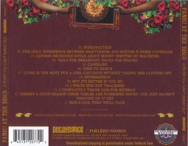 Panic! At The Disco - A Fever You Can't Sweat Out | Decaydance (FBR077) - 2 Panic! At The Disco - A Fever You Can't Sweat Out | Decaydance (FBR077) - 2