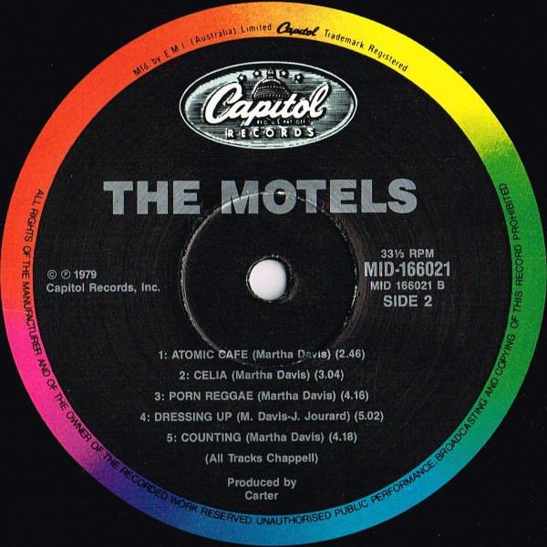 The Motels - Motels | Capitol Records (MID-166021) - 4 The Motels - Motels | Capitol Records (MID-166021) - 4
