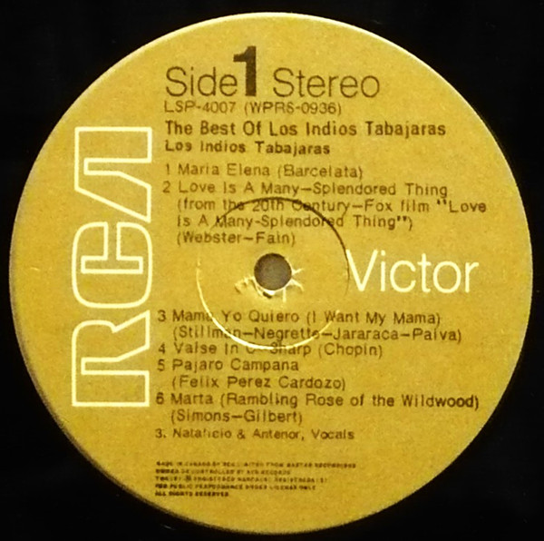 Los Indios Tabajaras - The Best Of | RCA Victor (LSP-4007) - 3 Los Indios Tabajaras - The Best Of | RCA Victor (LSP-4007) - 3