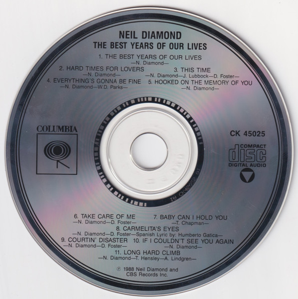 Neil Diamond - The Best Years Of Our Lives | Columbia (CK 45025) - 3