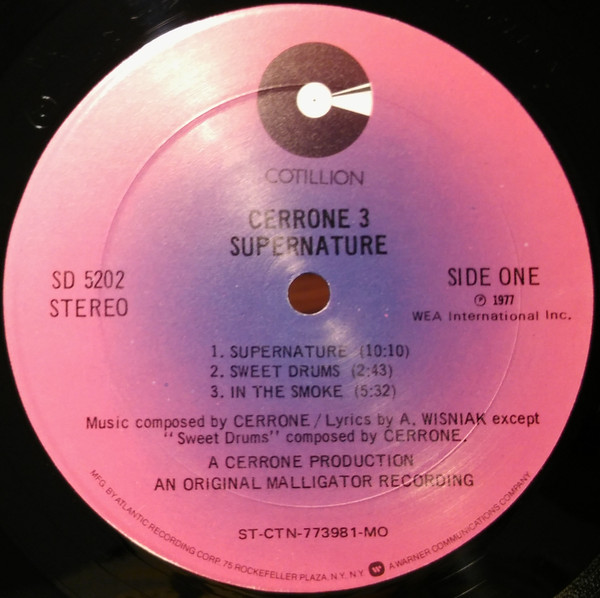 Cerrone - Cerrone 3 - Supernature | Cotillion (SD 5202) - 3 Cerrone - Cerrone 3 - Supernature | Cotillion (SD 5202) - 3