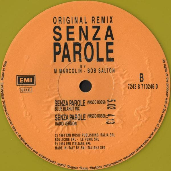 Vasco Rossi - Senza Parole (Original Remix) | EMI (7243 8 710246 0) - 3 Vasco Rossi - Senza Parole (Original Remix) | EMI (7243 8 710246 0) - 3