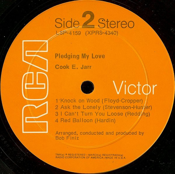 Cook E. Jarr - Pledging My Love | RCA Victor (LSP-4159) - 2 Cook E. Jarr - Pledging My Love | RCA Victor (LSP-4159) - 2