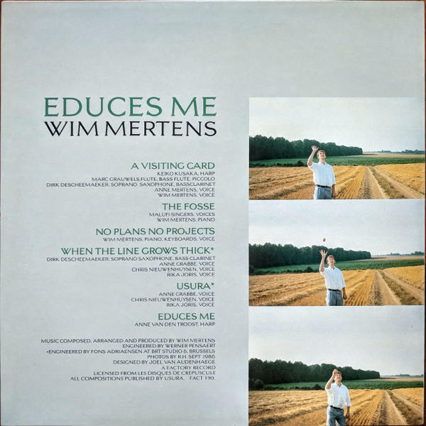 Wim Mertens - Educes Me | Factory (FACT 190) - 2