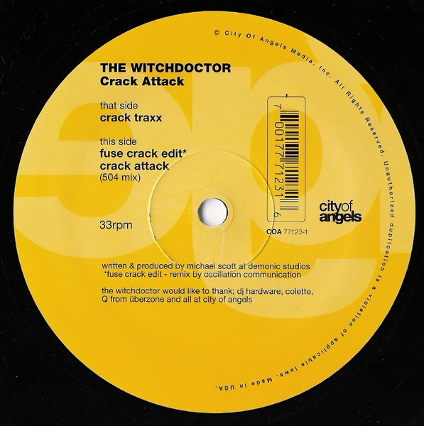 Witch Doctor - Crack Attack | City Of Angels (COA 77123-1) - main