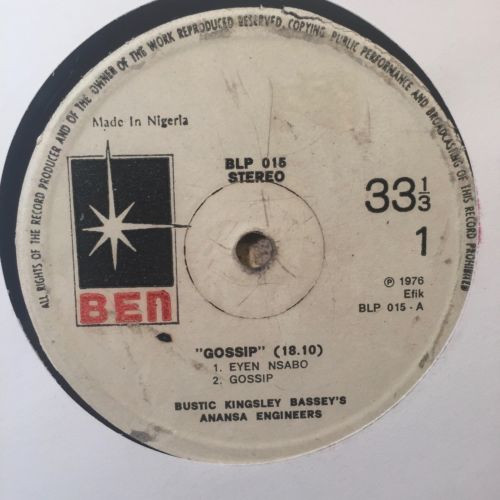 Burstic Kingsley Bassey & His Professional Pioneers Dance Band - Gossip | Ben (BLP 015) - 3