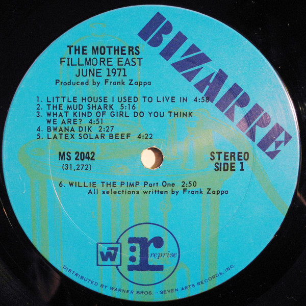 The Mothers - Fillmore East - June 1971 | Bizarre Records (MS-2042) - 3