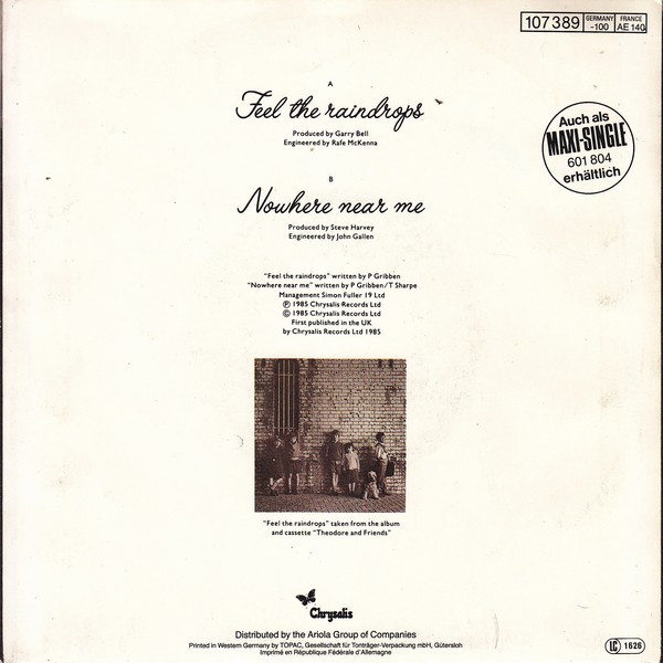 The Adventures - Feel The Raindrops | Chrysalis (107 389) - 2