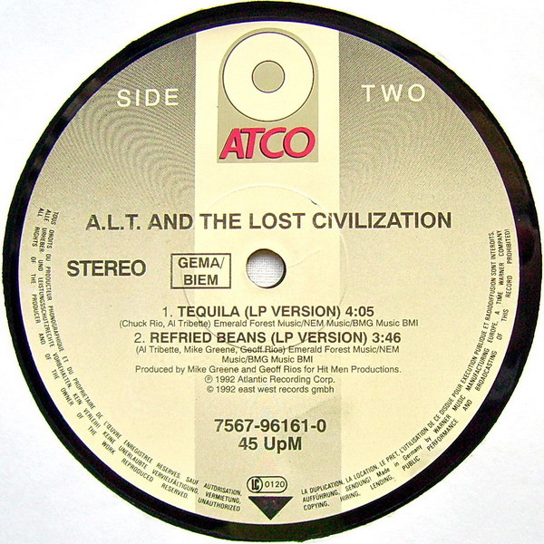 A.L.T. And The Lost Civilization - Tequila | Atlantic (7567-96161-0) - 4 A.L.T. And The Lost Civilization - Tequila | Atlantic (7567-96161-0) - 4