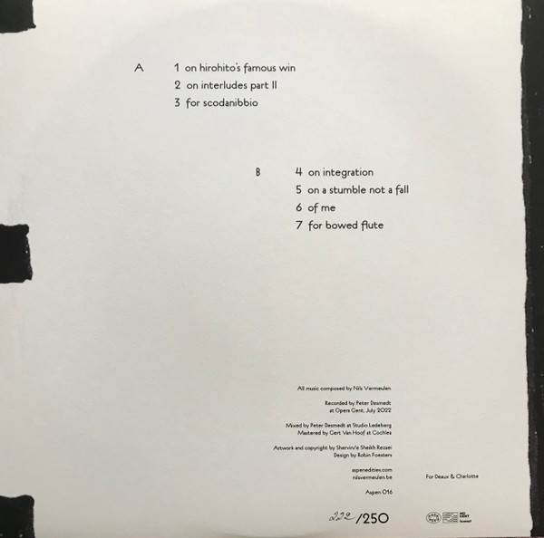 Nils Vermeulen - Variations | Aspen Edities (Aspen 016) - 4 Nils Vermeulen - Variations | Aspen Edities (Aspen 016) - 4