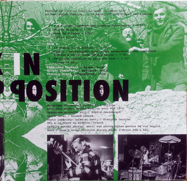 Etron Fou Leloublan - Live At The Rock In Opposition Festival, 1978 - New London Theatre | Replica Records (RPC012) - 3