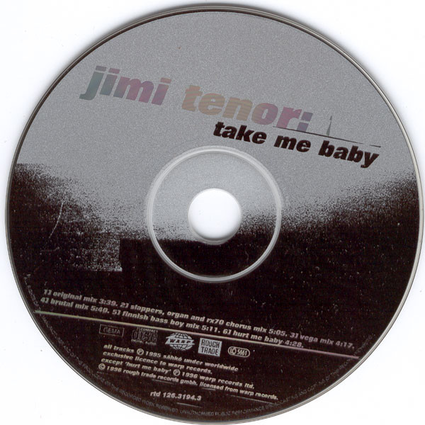 Jimi Tenor - Take Me Baby | Warp Records (rtd 126.3194.3) - 3