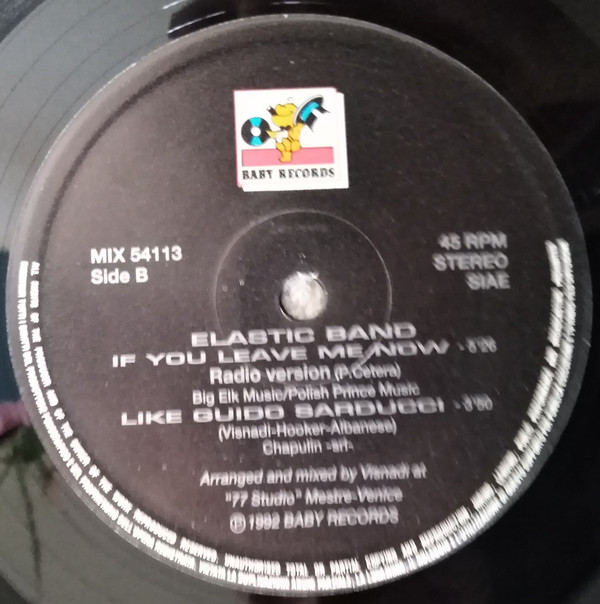 Elastic Band - If You Leave Me Now | Baby Records (MIX 54113) - 3 Elastic Band - If You Leave Me Now | Baby Records (MIX 54113) - 3