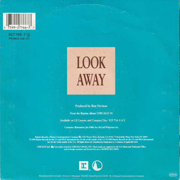 Chicago - Look Away | Reprise Records (927 766-7) - 2