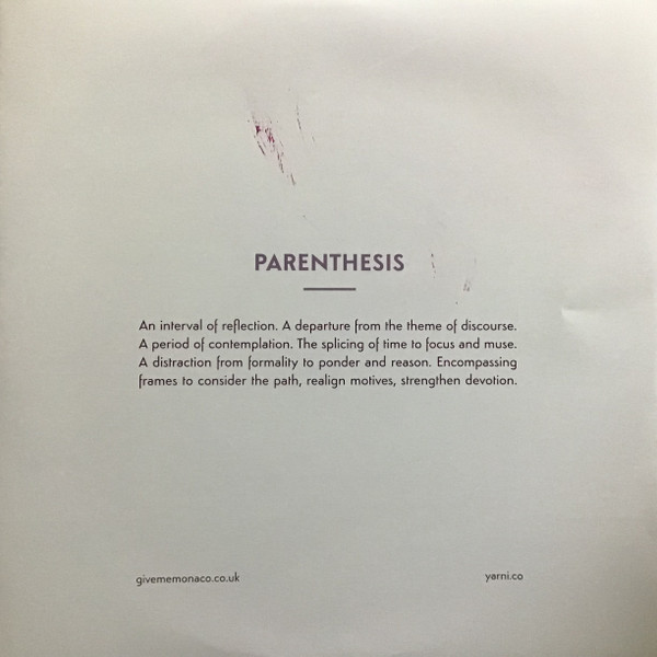 Yarni & Give Me Monaco - Parenthesis | EMK (EMK011LP) - 4