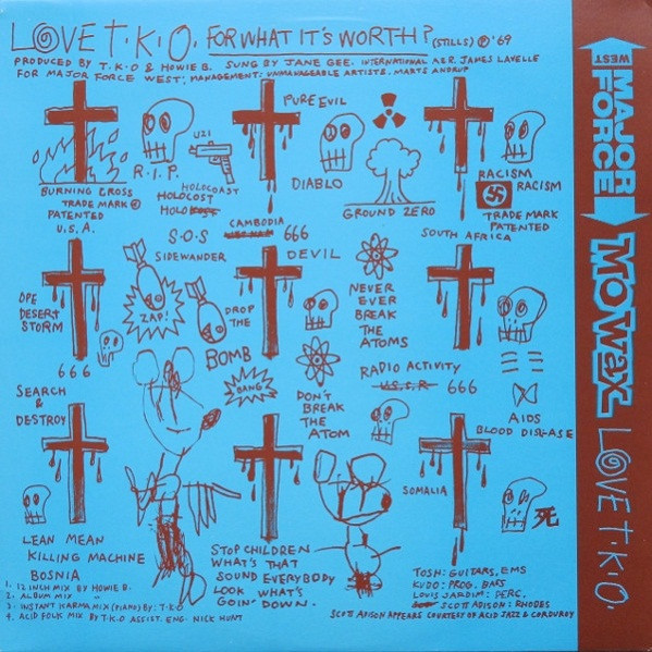 Love T.K.O. - For What It's Worth / Desert Song | Mo Wax (MW MFW 003)