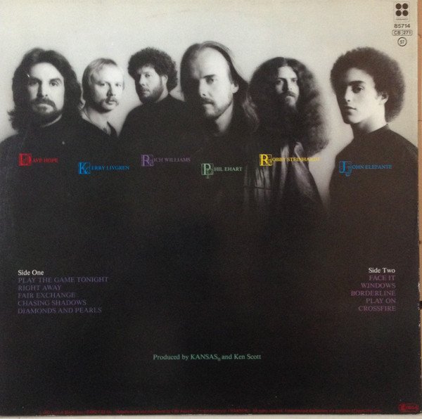 Kansas - Vinyl Confessions | Kirshner (KIR 85714) - 2