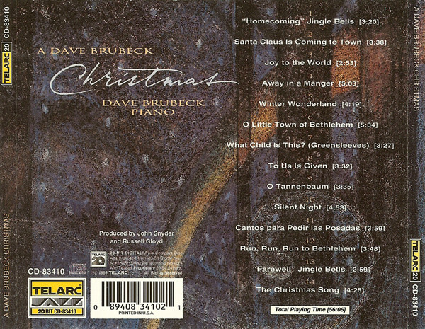 Dave Brubeck - A Dave Brubeck Christmas | Telarc Jazz (CD-83410) - 2