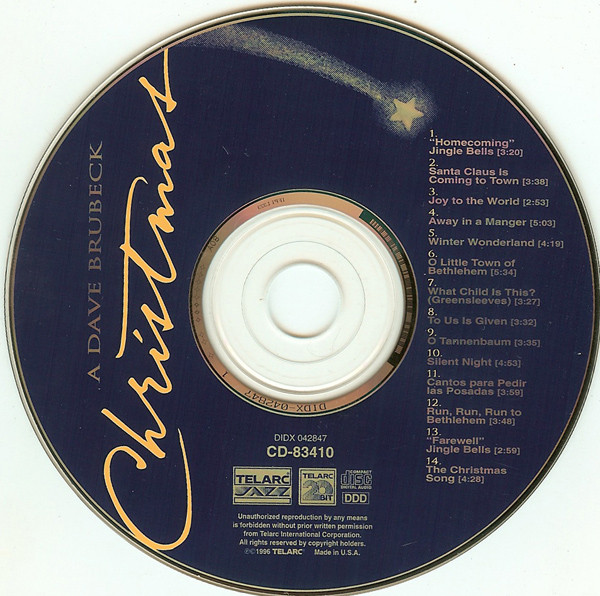 Dave Brubeck - A Dave Brubeck Christmas | Telarc Jazz (CD-83410) - 3