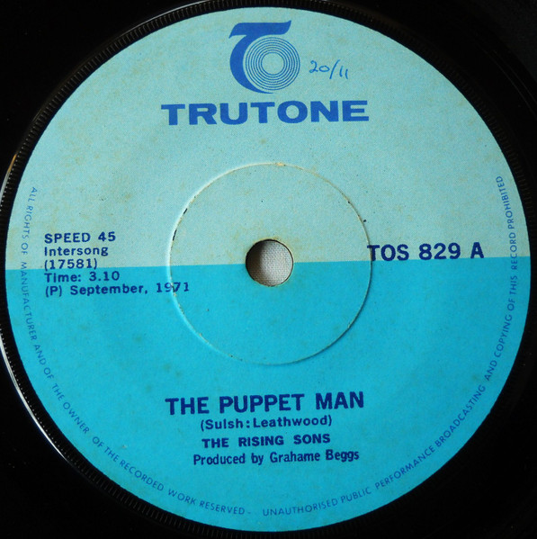 The Rising Sons - The Puppet Man / Happy Song | Trutone (TOS 829) - main