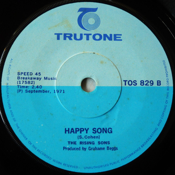 The Rising Sons - The Puppet Man / Happy Song | Trutone (TOS 829) - 2