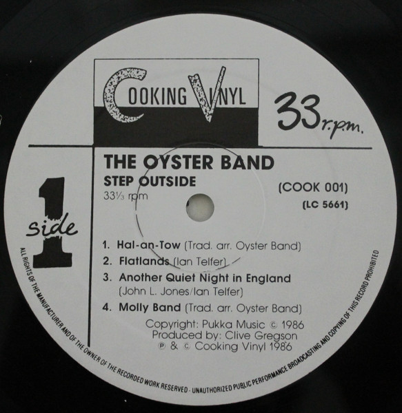 Oysterband - Step Outside | Cooking Vinyl (COOK 001) - 3 Oysterband - Step Outside | Cooking Vinyl (COOK 001) - 3