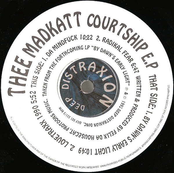 Thee Maddkatt Courtship - Thee Madkatt Courtship E.P | Deep Distraxion (OILY 021) - 3