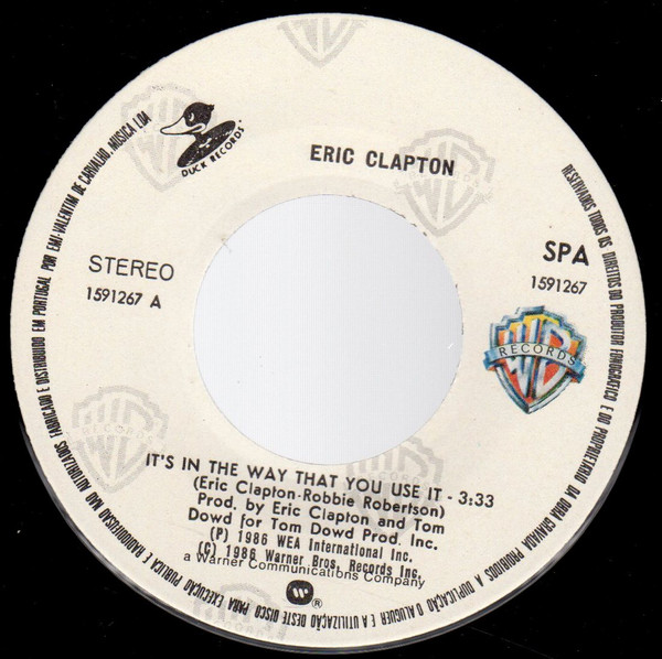 Eric Clapton - It's In The Way That You Use It | Warner Bros. Records (1591267) - 3 Eric Clapton - It's In The Way That You Use It | Warner Bros. Records (1591267) - 3
