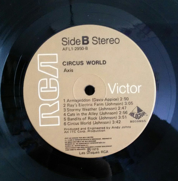 Axis - It's A Circus World | RCA Victor (AFL1-2950) - 4 Axis - It's A Circus World | RCA Victor (AFL1-2950) - 4