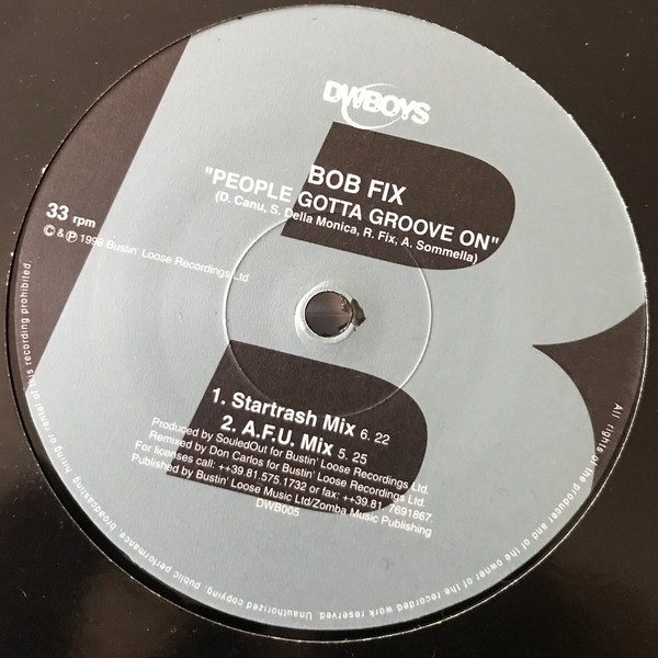 Bob Fix - People Gotta Groove On | DWBoys (DWB005) - 2