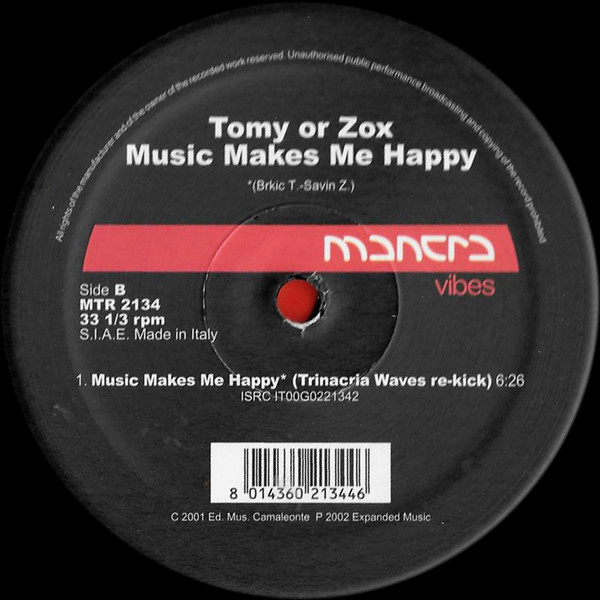 Tomy Or Zox - Music Makes Me Happy | Mantra Vibes (MTR 2134) - 3 Tomy Or Zox - Music Makes Me Happy | Mantra Vibes (MTR 2134) - 3
