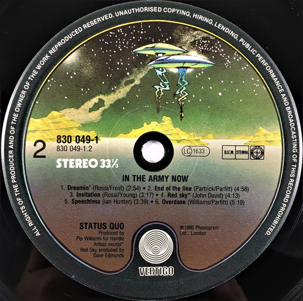 Status Quo - In The Army Now | Vertigo (830 049-1) - 4 Status Quo - In The Army Now | Vertigo (830 049-1) - 4